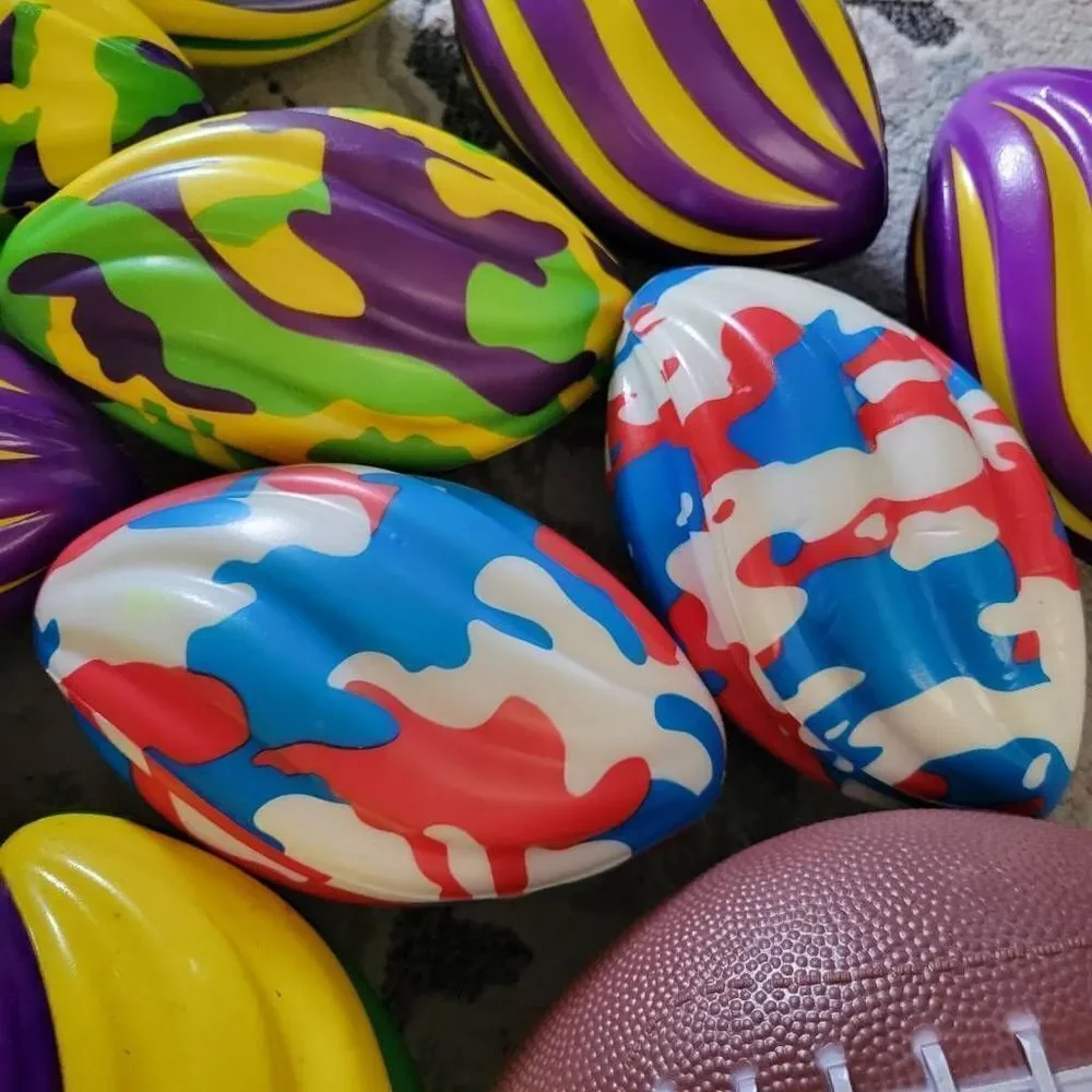7in red/ white/ blue patriotic Foam Spiral/  Football